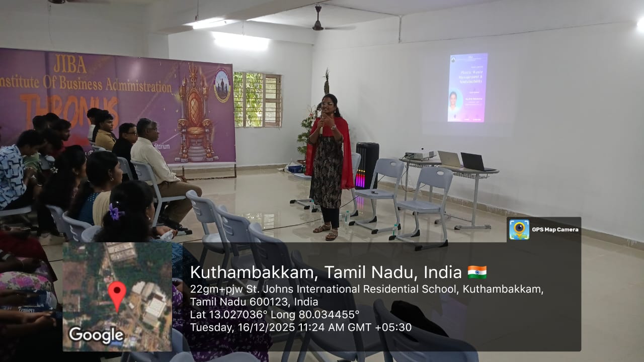 Guest Lecture on Plastic Waste Management & Susutainability